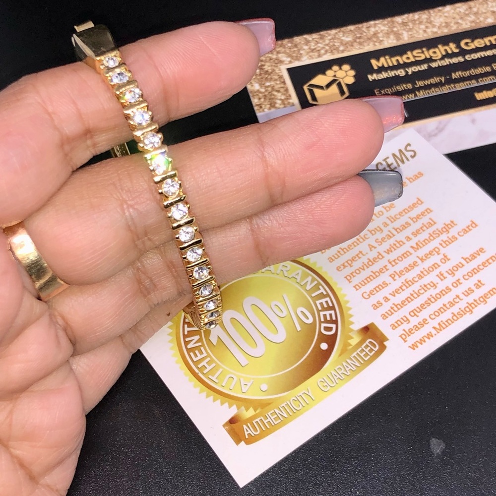 Beautiful Crystal custom bangle Heavy BEST GIFT